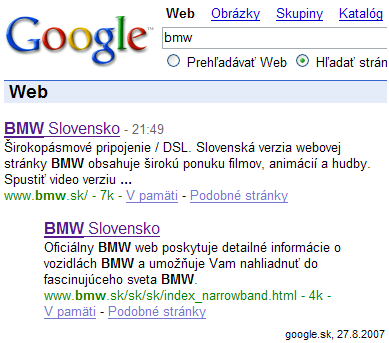 Bmw v Googli